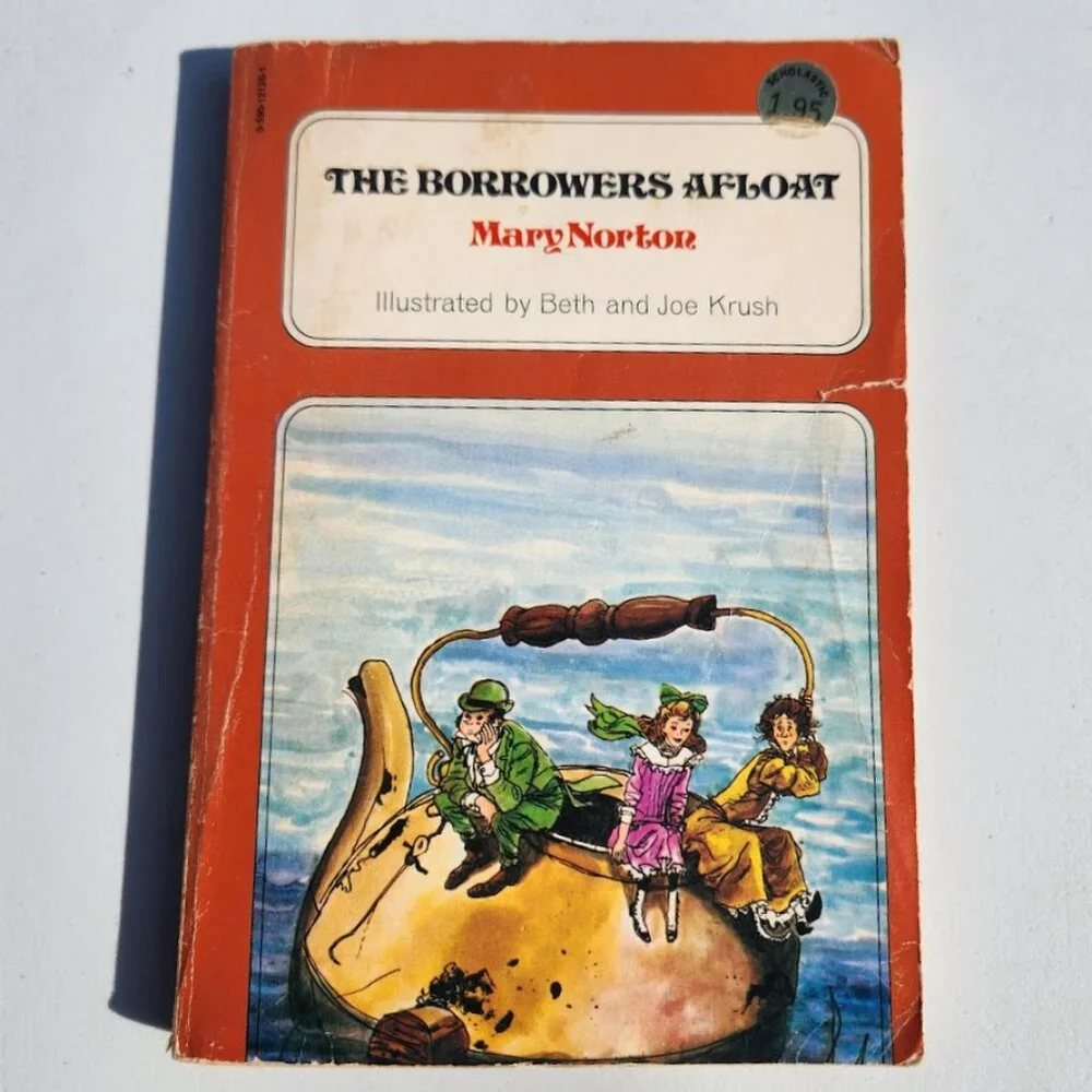 The Borrowers Afloat Vintage Book Paperback by Mary Norton Chapter Books Young A